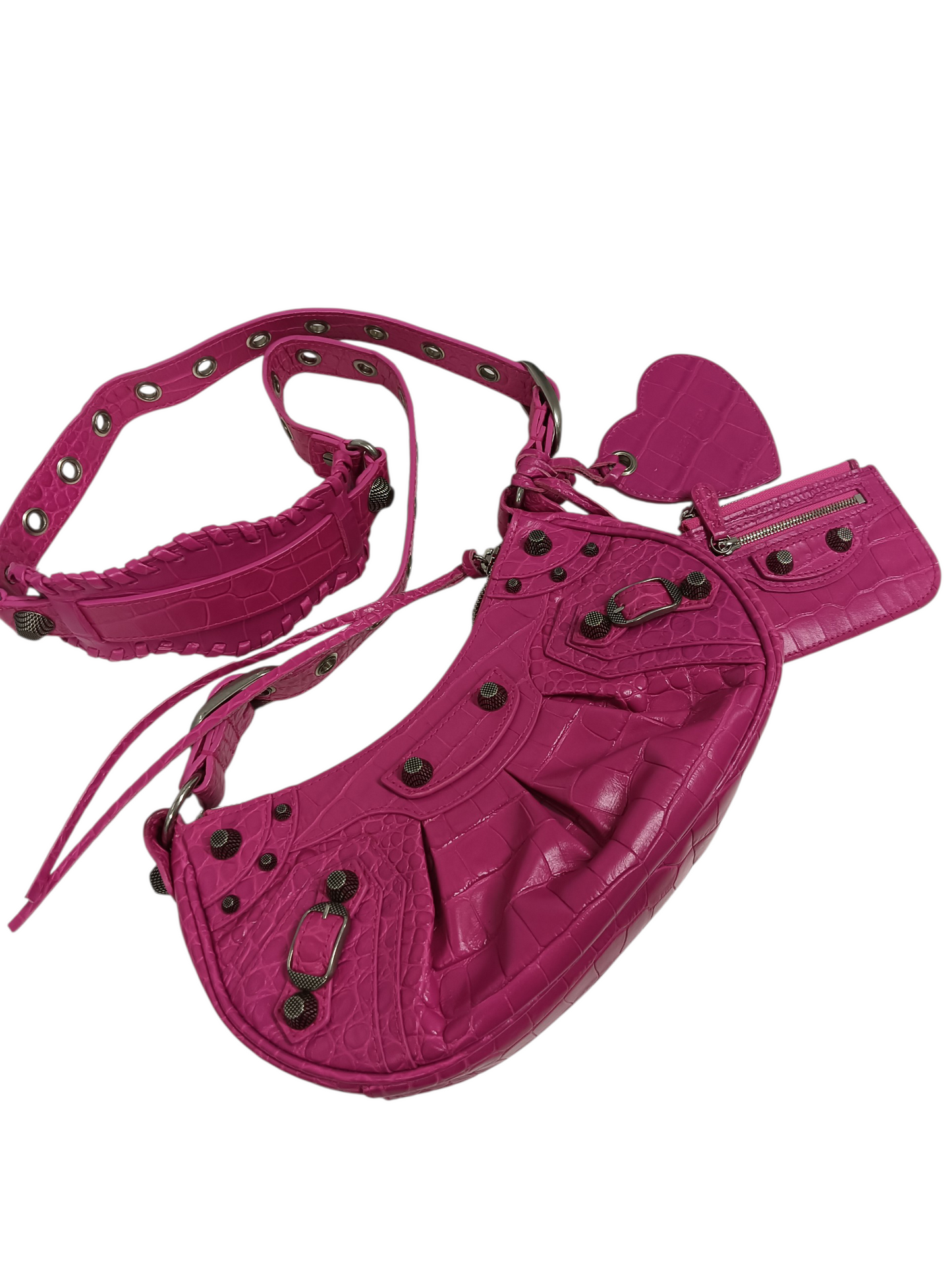 BALENCIAGA Shoulder Bag  Le Cagole XS 671309 Pink