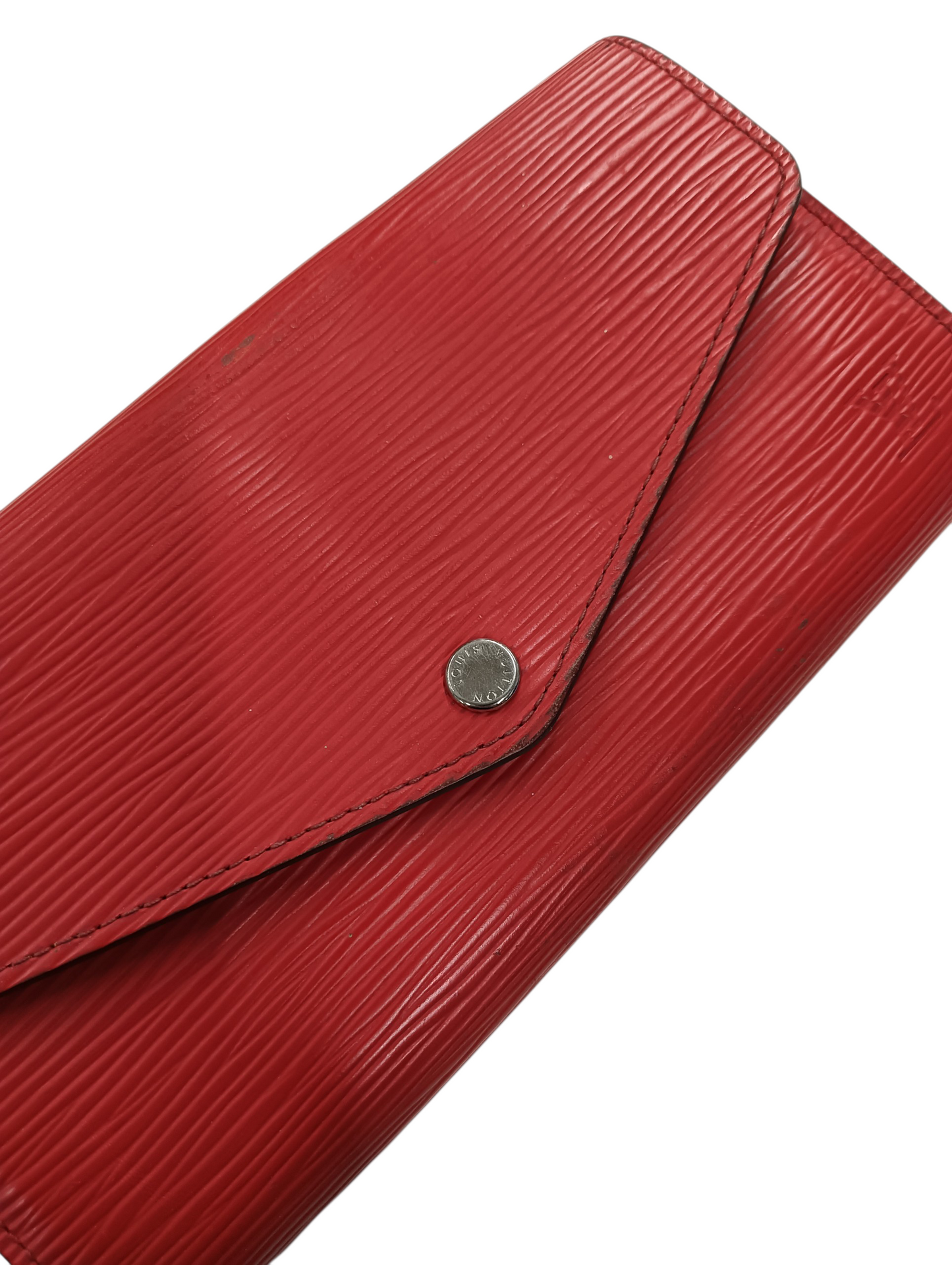 LOUIS VUITTON Long Wallet Epi M60584 Red CA3104