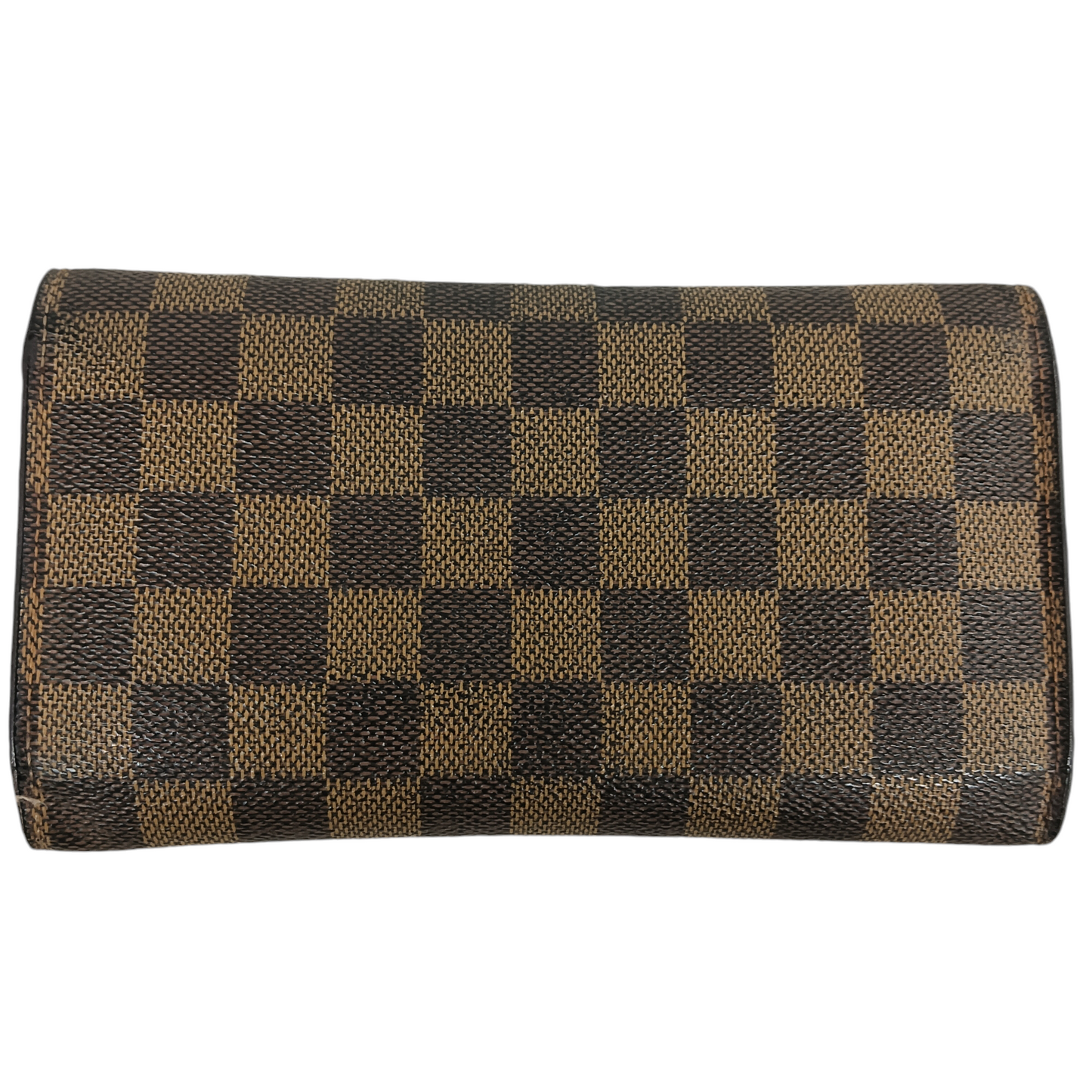 LOUIS VUITTON Long Wallet Damier N61215 Brown TH0071 *Damage Rank (B)