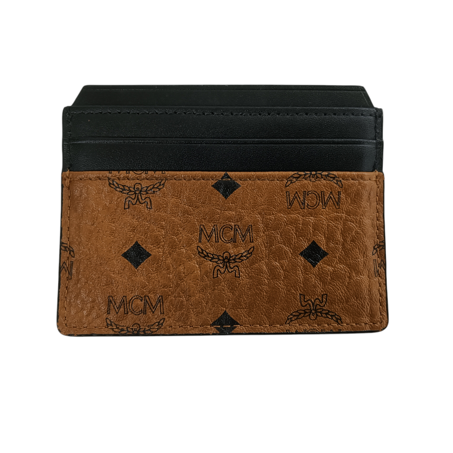 MCM Card Case MXC6AVI21C0001 Rank (B) Brown/Black