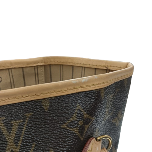 LOUIS VUITTON Shoulder Bag Monogram M46987 Brown **Stain/Damage CA0038 Neverfull MM **Without Smelly