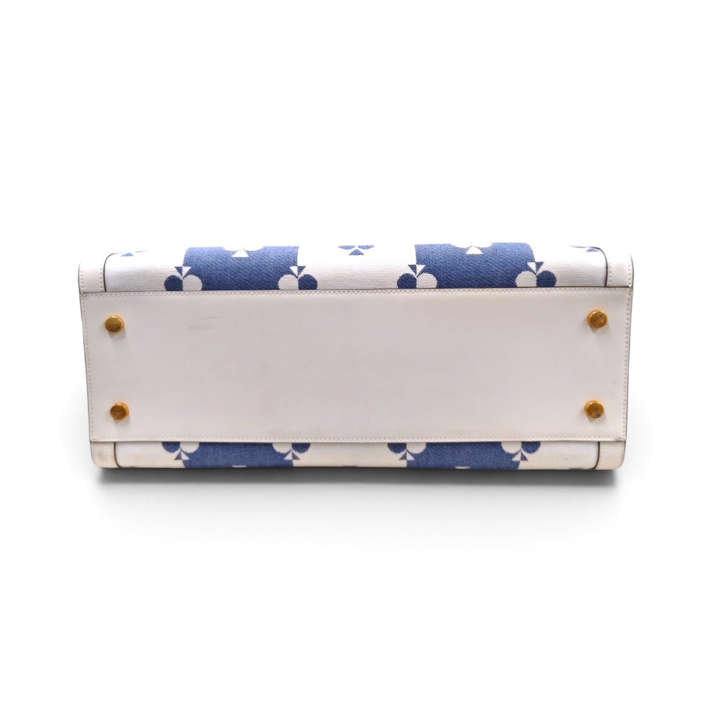 Kate Spade 2Way Bag KB157 Beige And Navy S1008 Rank A