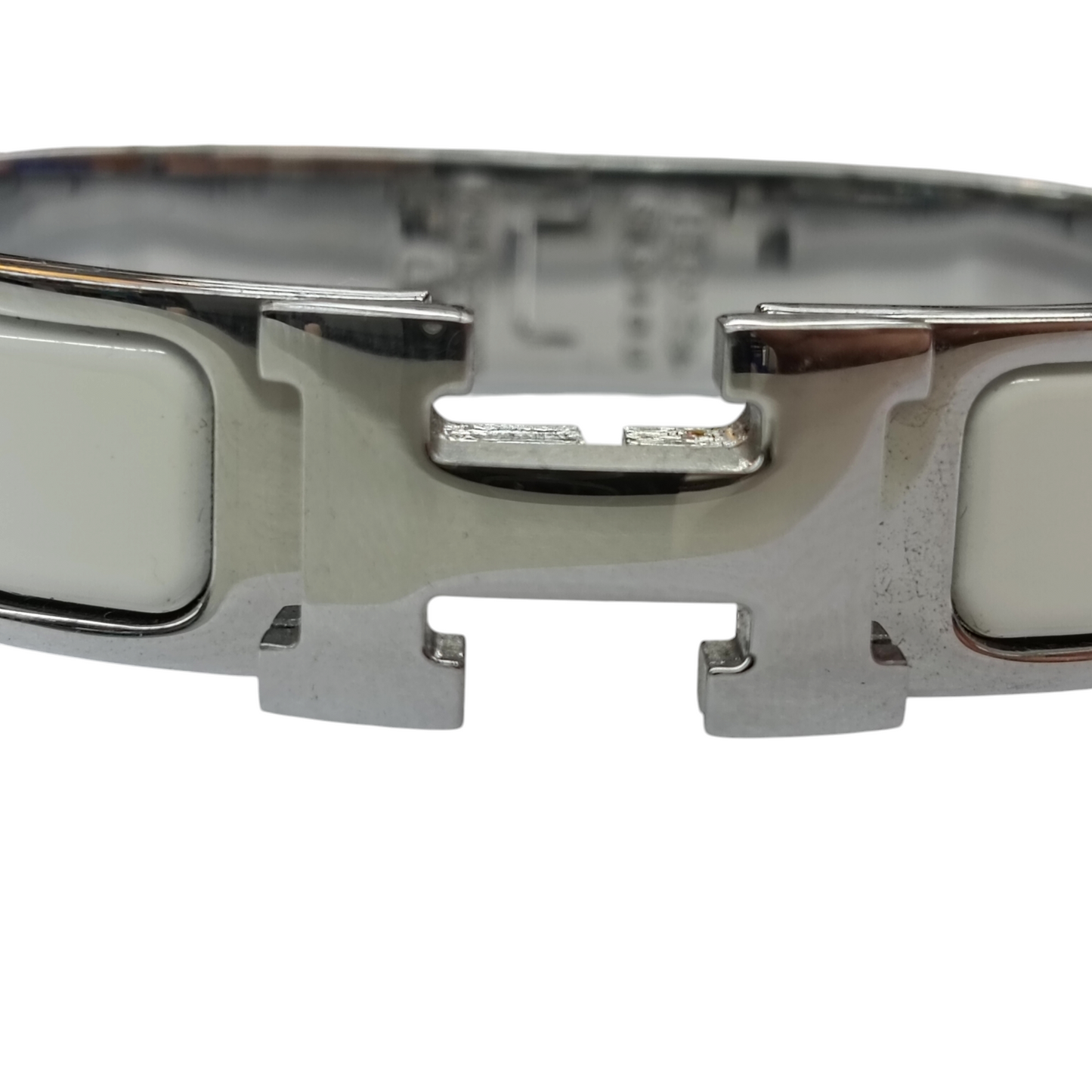 HERMES Bracelet Rank (B) Silver ST 0158