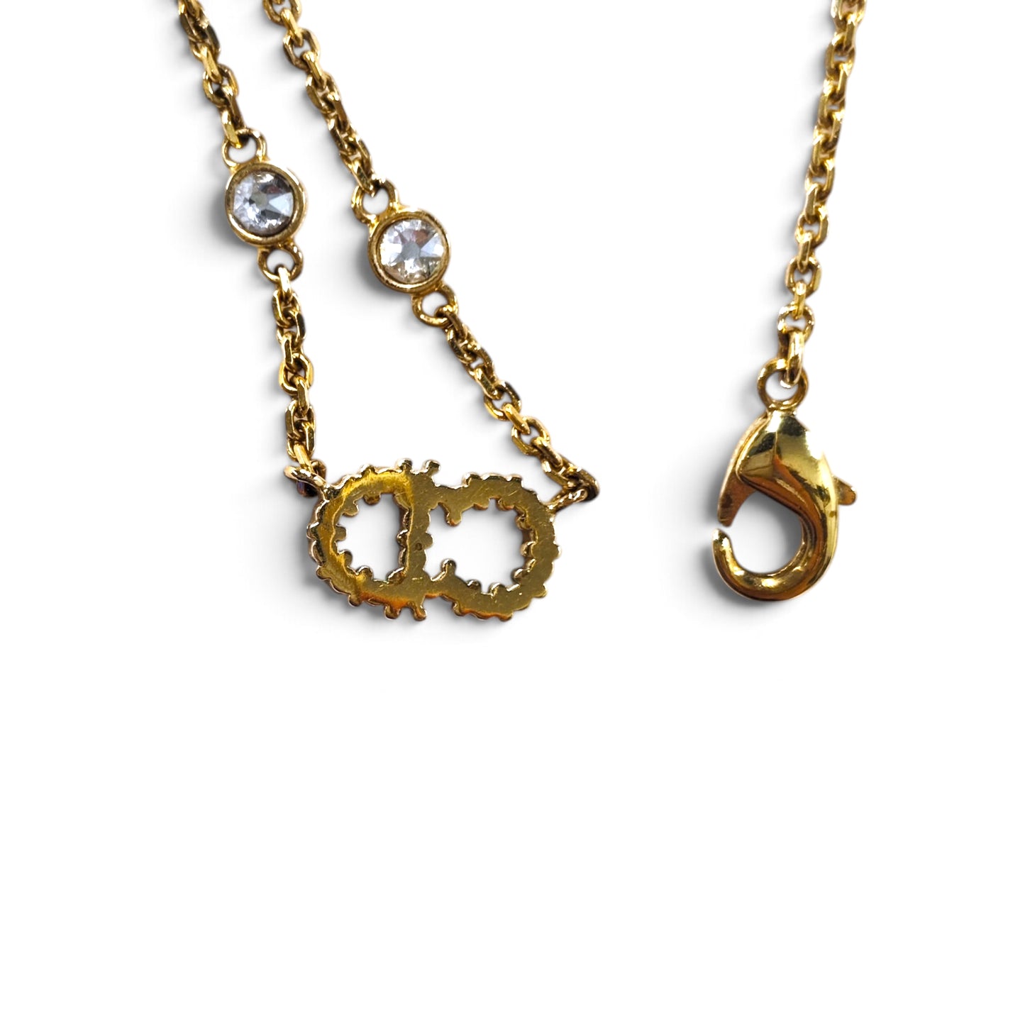 Christian Dior Necklace Gold Rank B *without part*