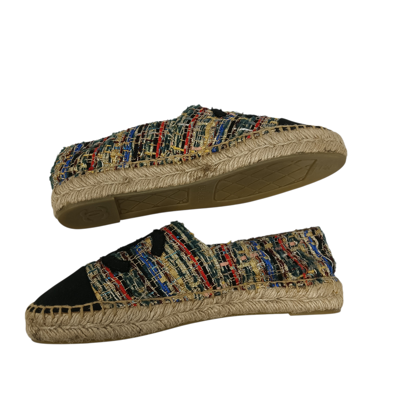 CHANEL Espadrille Lady's Multi Color BG29762