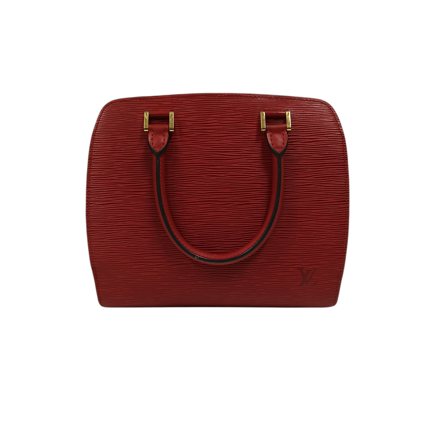 LOUIS VUITTON Handbag Epi Pont Neuf M52057 Red Stain/Damage