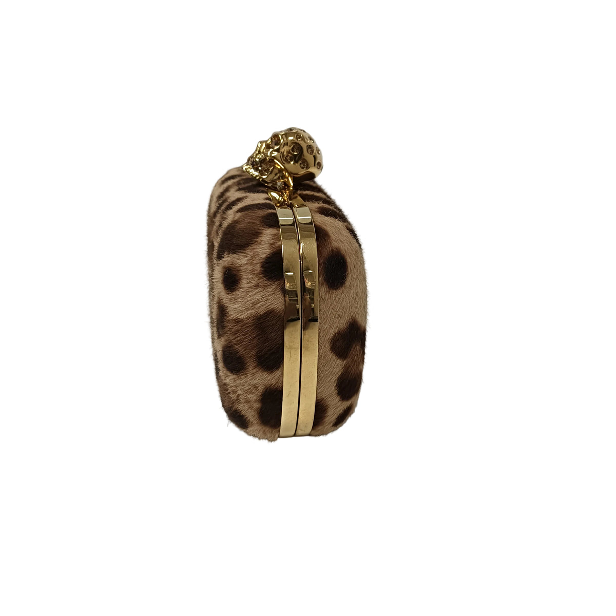ALEXANDER McQUEEN Shoulder Bag 316426 Brown 000926 Skull/Leopard