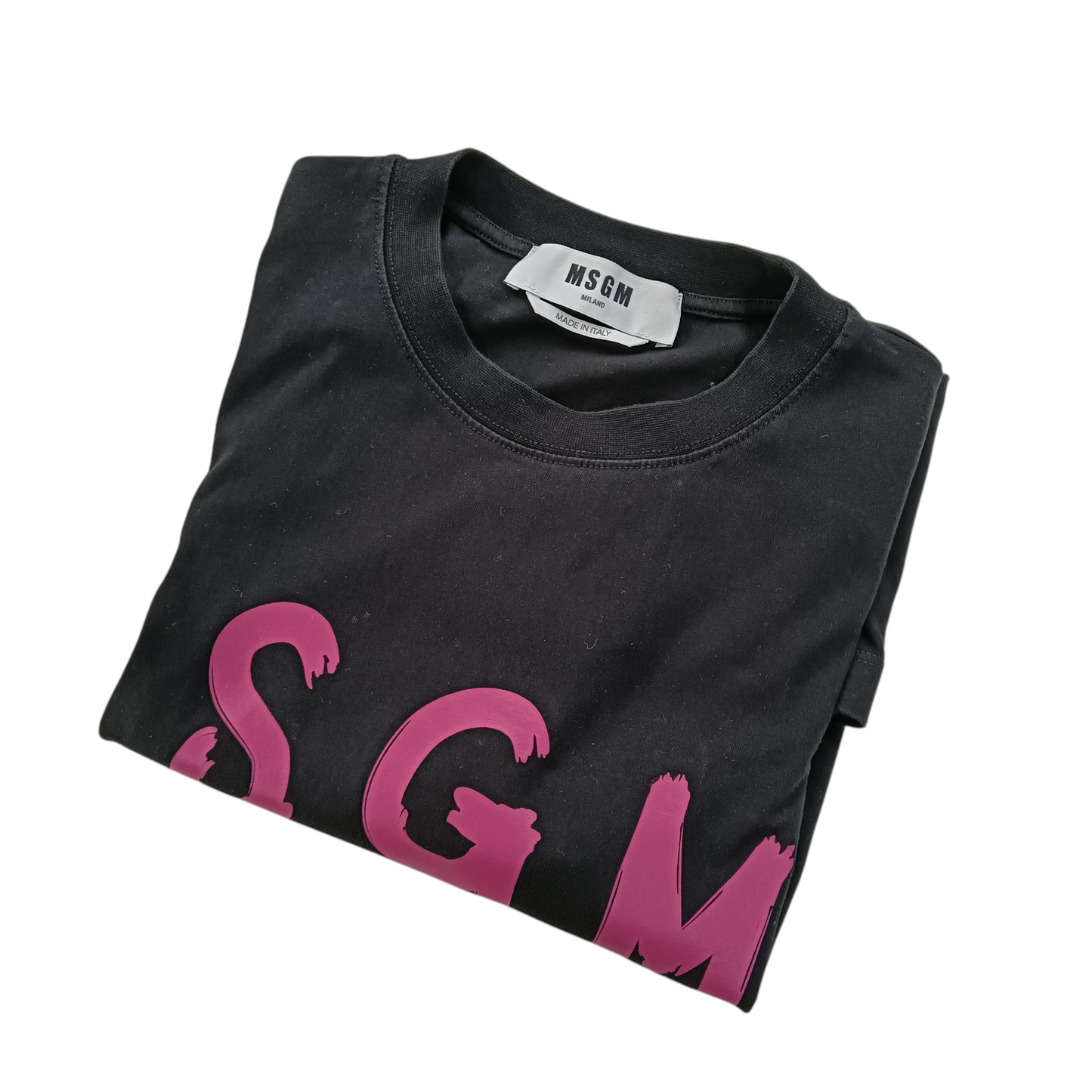 MSGM T-SHIRT LADY'S SIZE M BLACK 3341MDM510