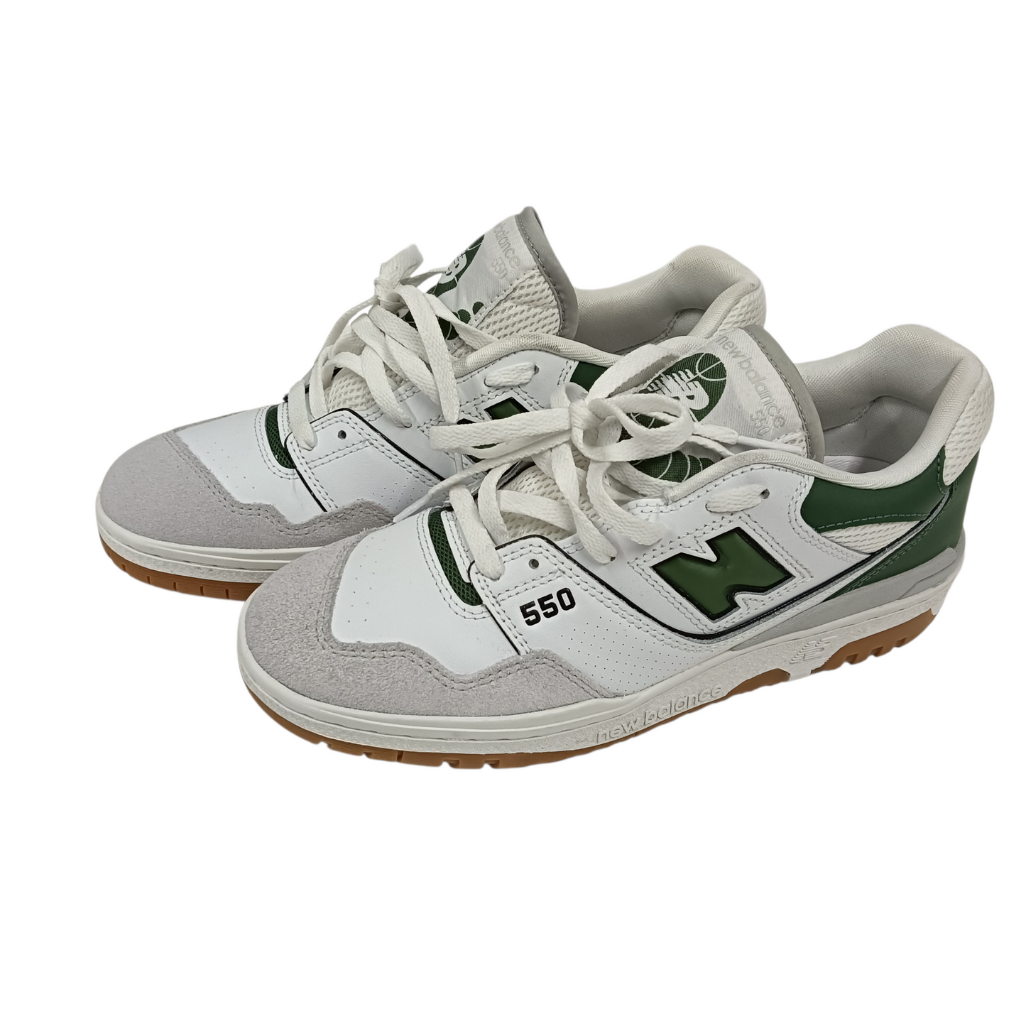 NEW BALANCE Sneaker BB550ESB Mens White/Green