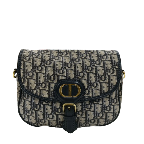 Christian Dior Shoulder Bag  Beige/Navy 01-RU-0230