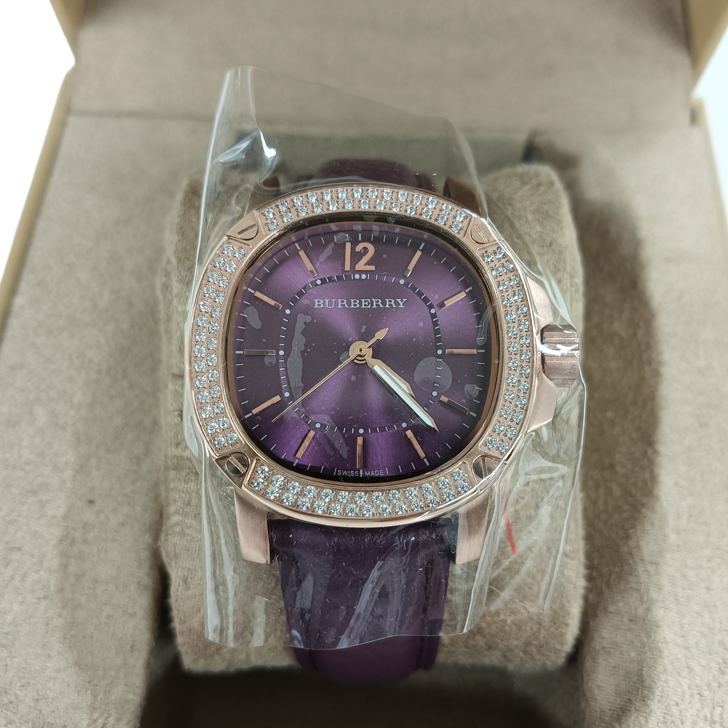 BURBERRY Wrist Watch BBY1809 Rank (A) Purple