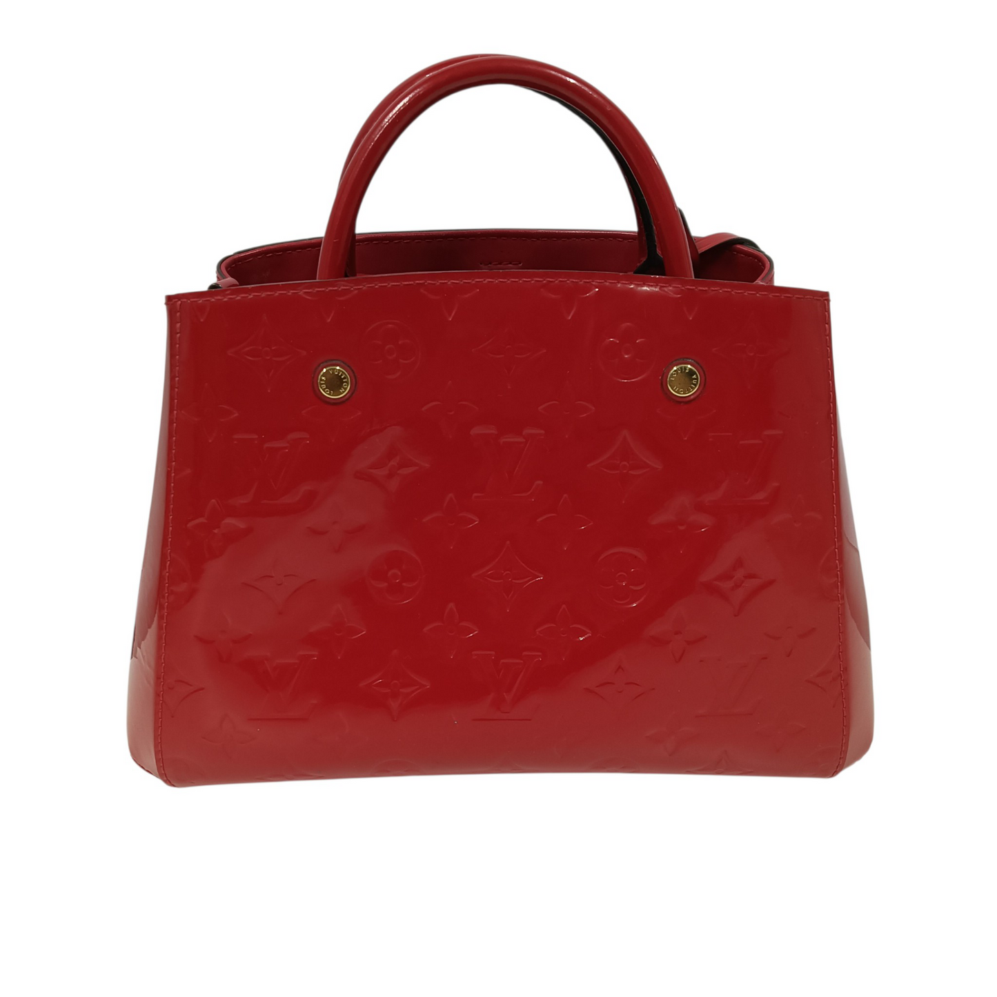 LOUIS VUITTON 2WAY Bag Monogram M50187 Red **Stain CA1185