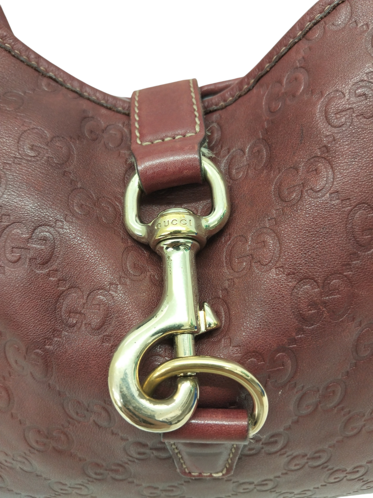 GUCCI SHOULDER BAG RED 153029 RANK (BC) DAMAGE
