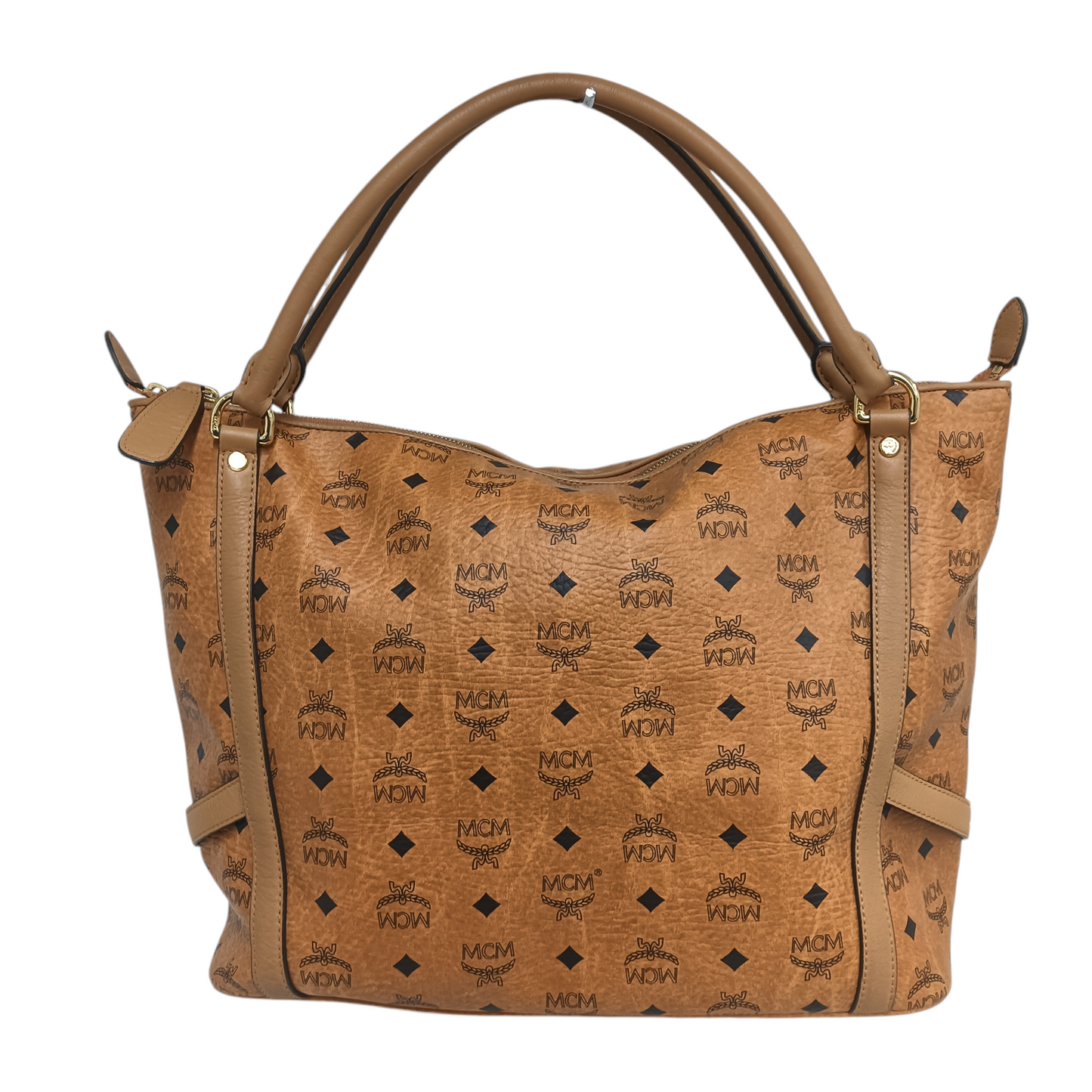 MCM Tote Bag MWP25VI04C0001 Brown Rank B