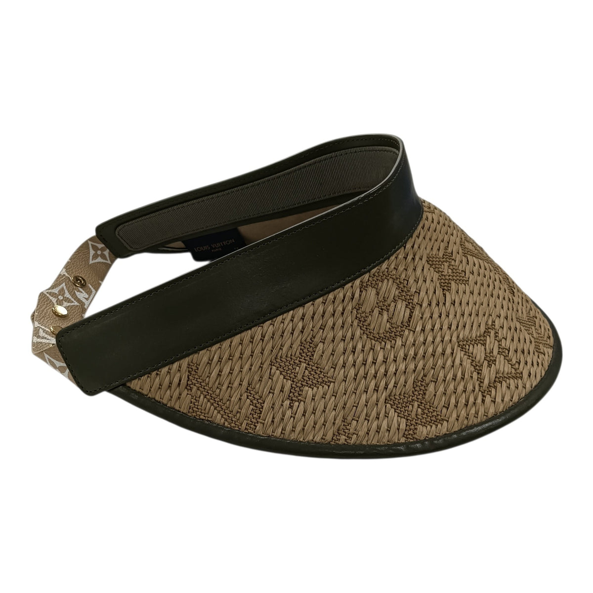 LOUIS VUITTON Strawgram Visor M73354 Brown CX0198
