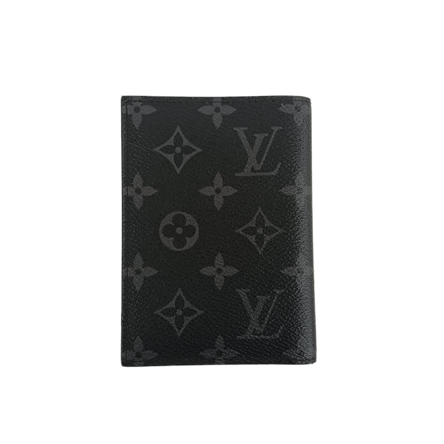 LOUIS VUITTON Passport Case Monogram Ecliper M64501 Gray MB0148 *in name