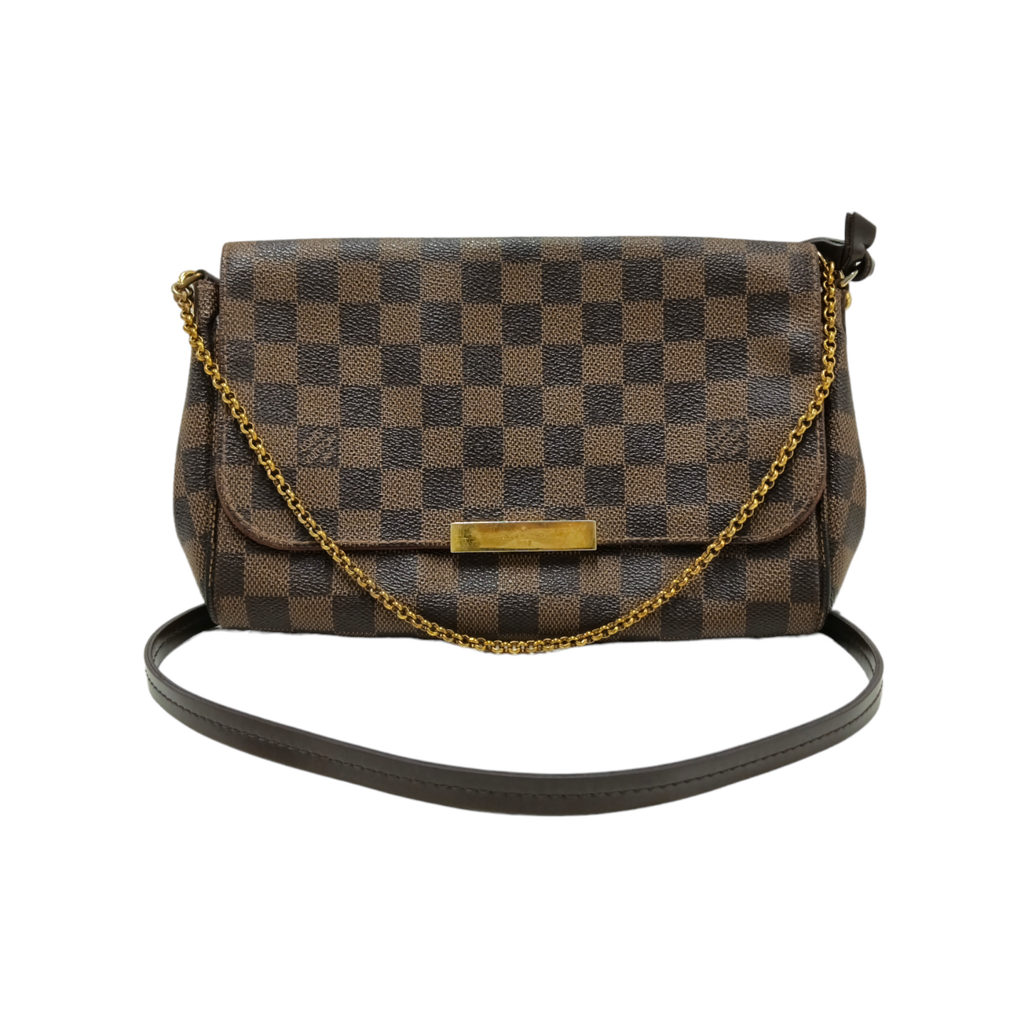 LOUIS VUITTON Shoulder Bag Brown FL4114