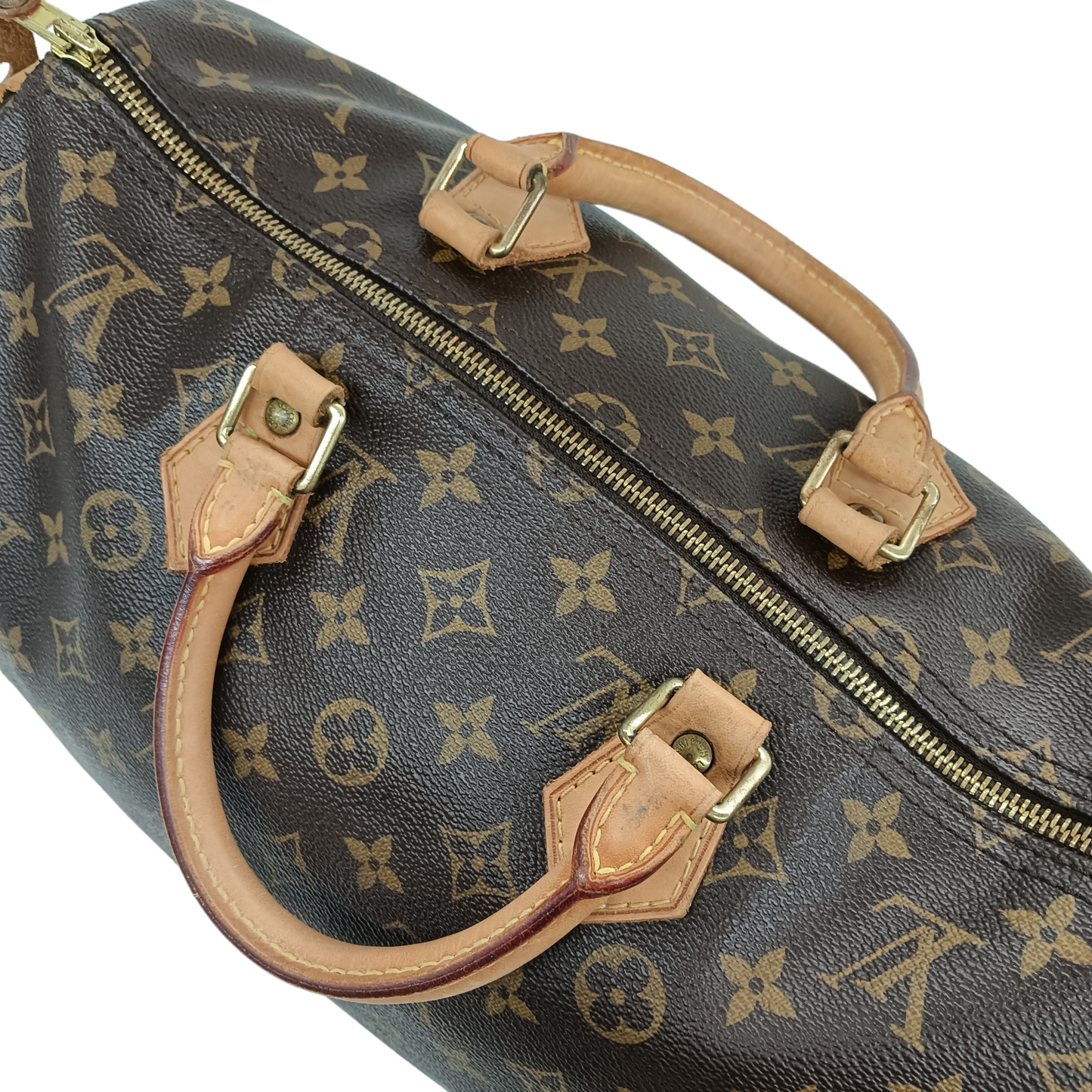 LOUIS VUITTON Handbag Monogram M41524 Brown Stain AA1058 Speedy 35