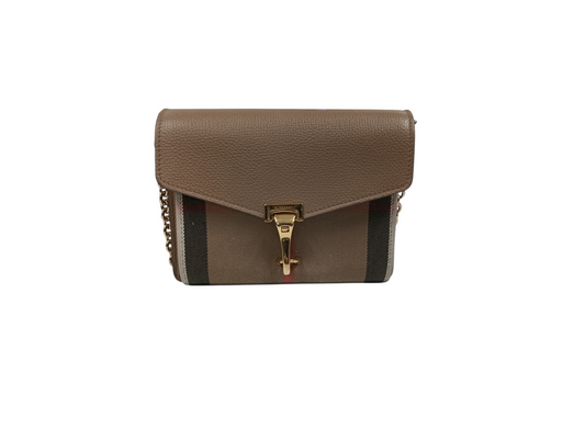 BURBERRY Shoulder Bag Baby MACKEN Brown RANK (B)