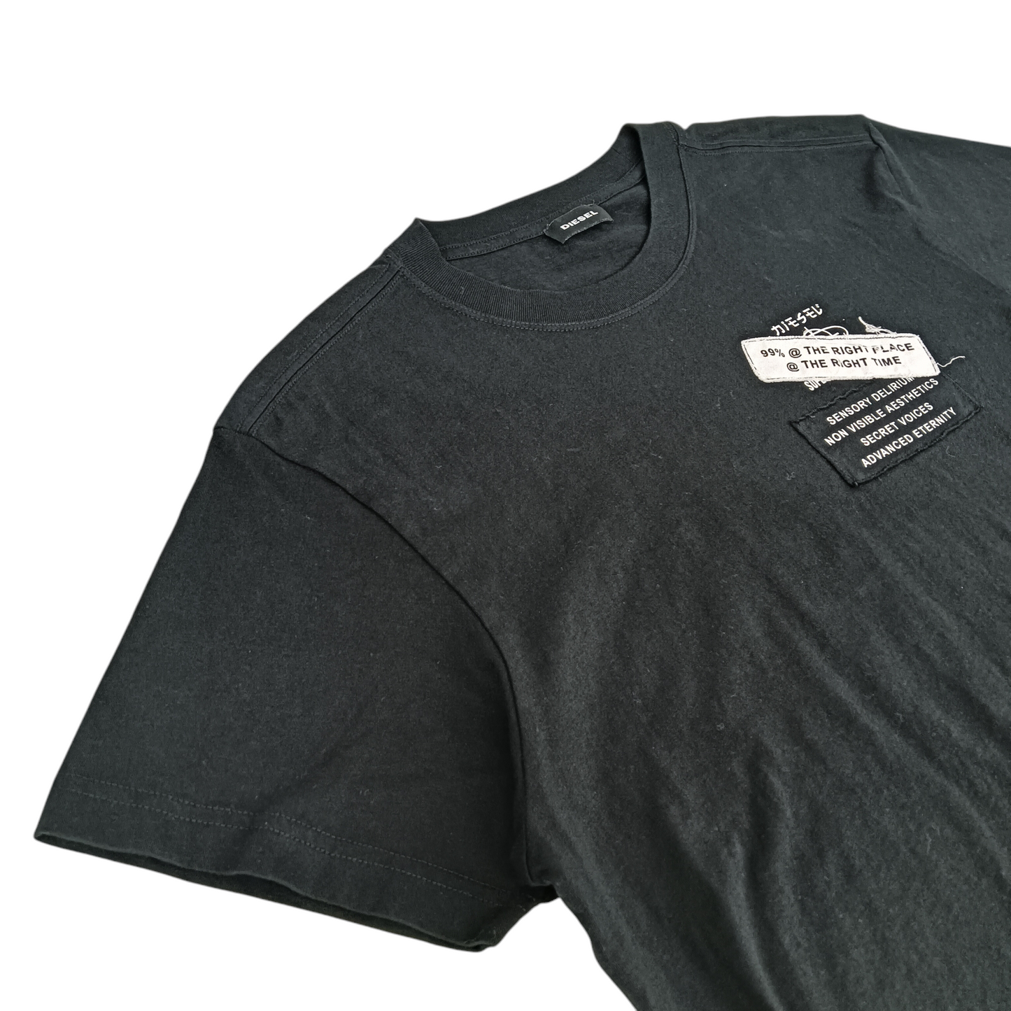 DIESEL T-shirt SIZE S Mens Black