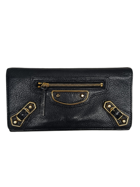 BALENCIAGA Long Wallet 390184 Navy