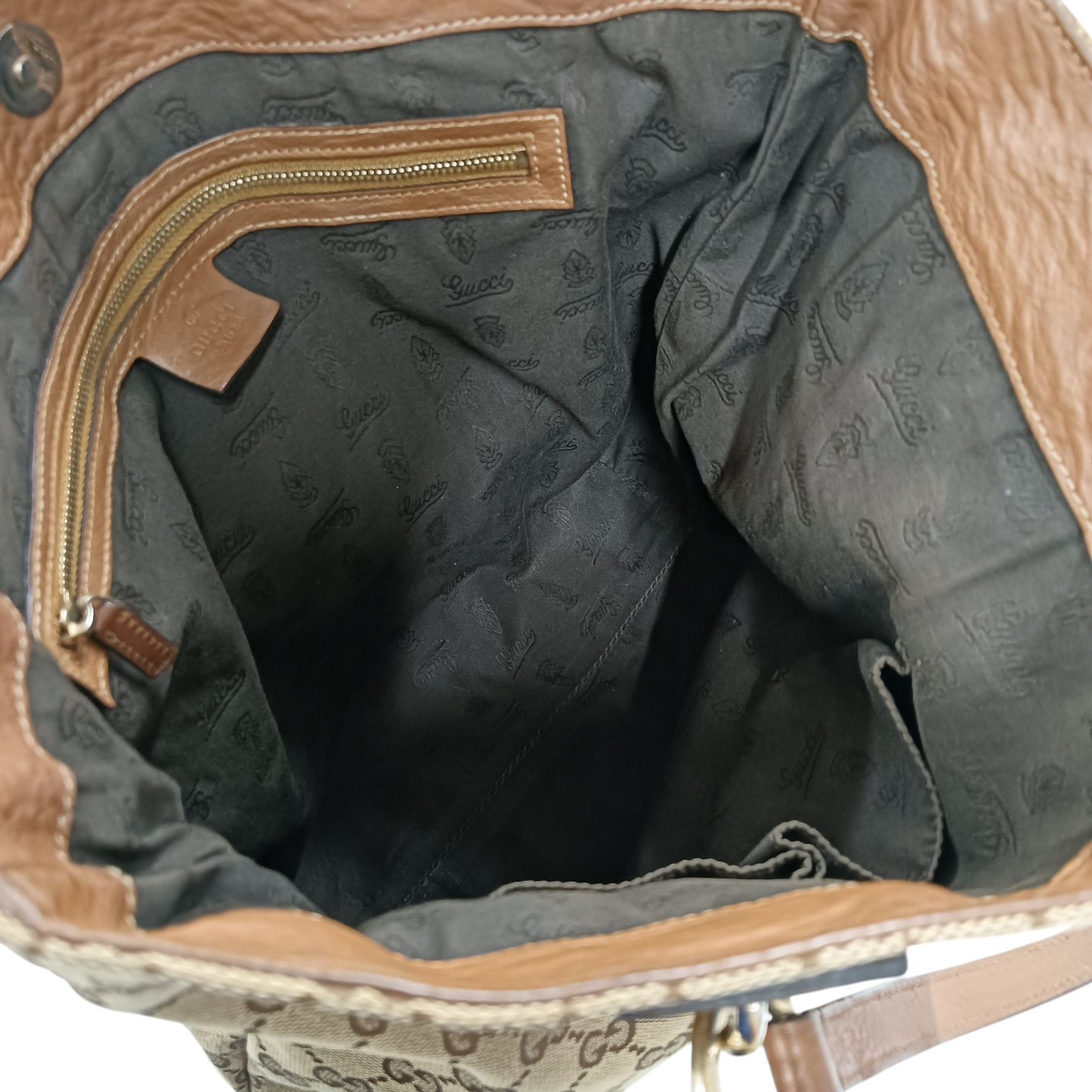 GUCCI Tote Bag Brown 213048 247237