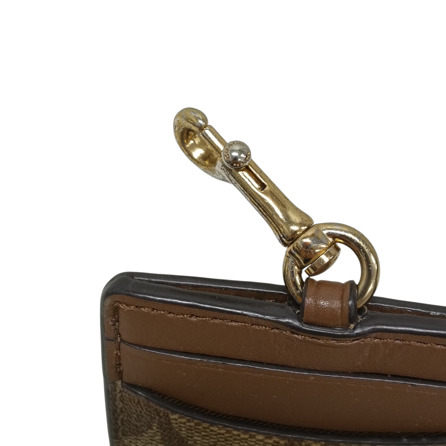 COACH CARD CASE BROWN