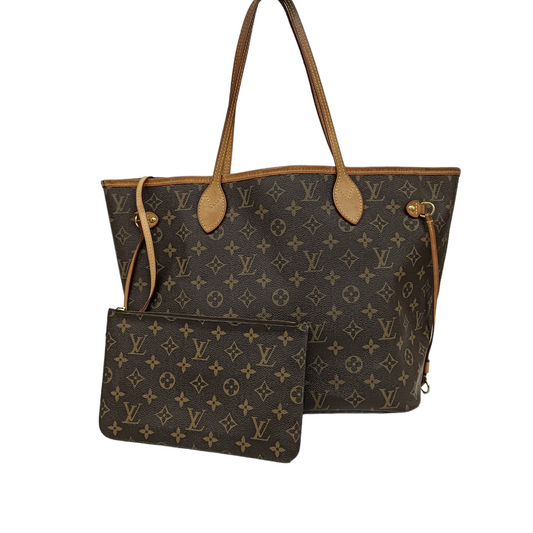 LOUIS VUITTON TOTE BAG M40995 Brown SR2174 Neverfull MM *Damage