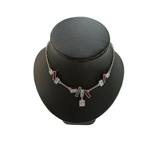 SWAROVSKI Necklace Red And Silver