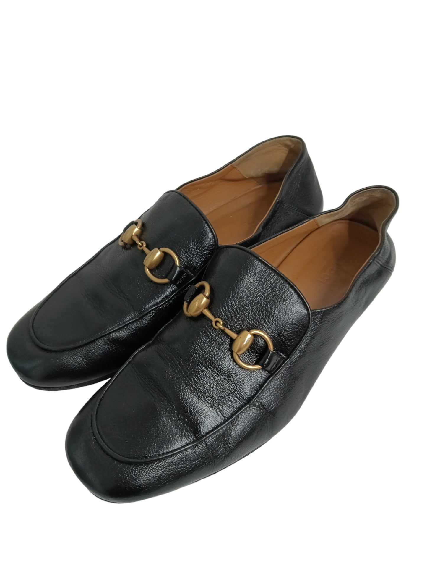 GUCCI LOAFERS SIZE 37 1/2 BLACK 571050