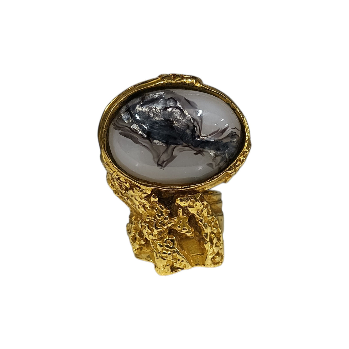Yves Saint Laurent Ring Arty Vintage Size 5