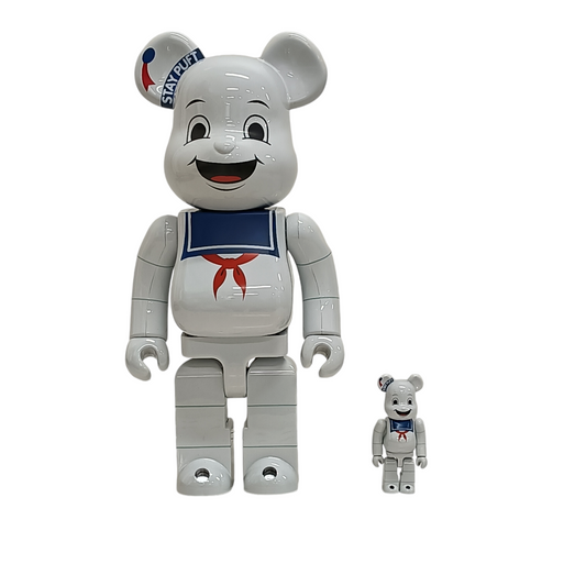 GHOSTBUSTERS STAY PUFT MARSHMALLOW MAN 100%  & 400% BEARBRICK
