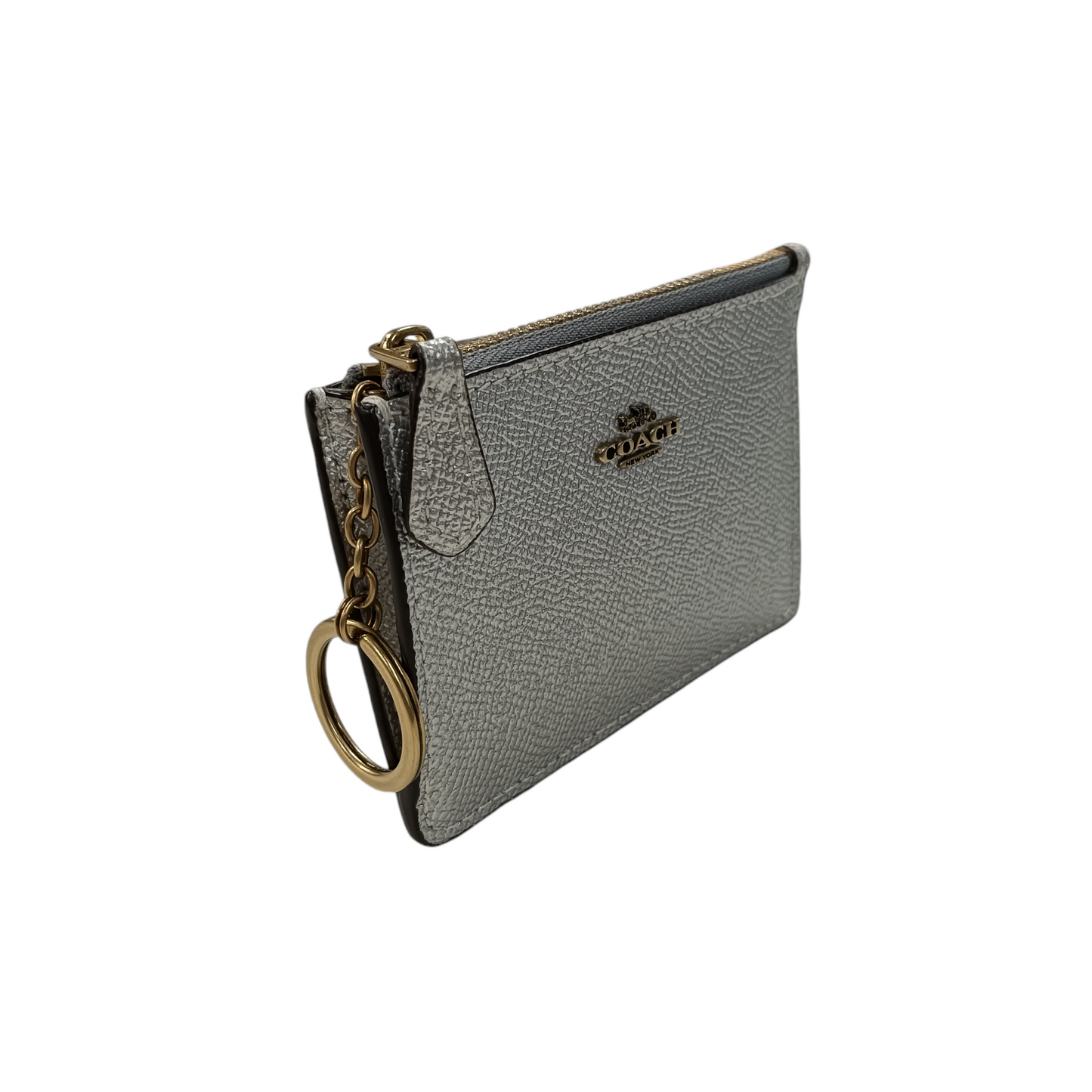 COACH CARD CASE SILVER