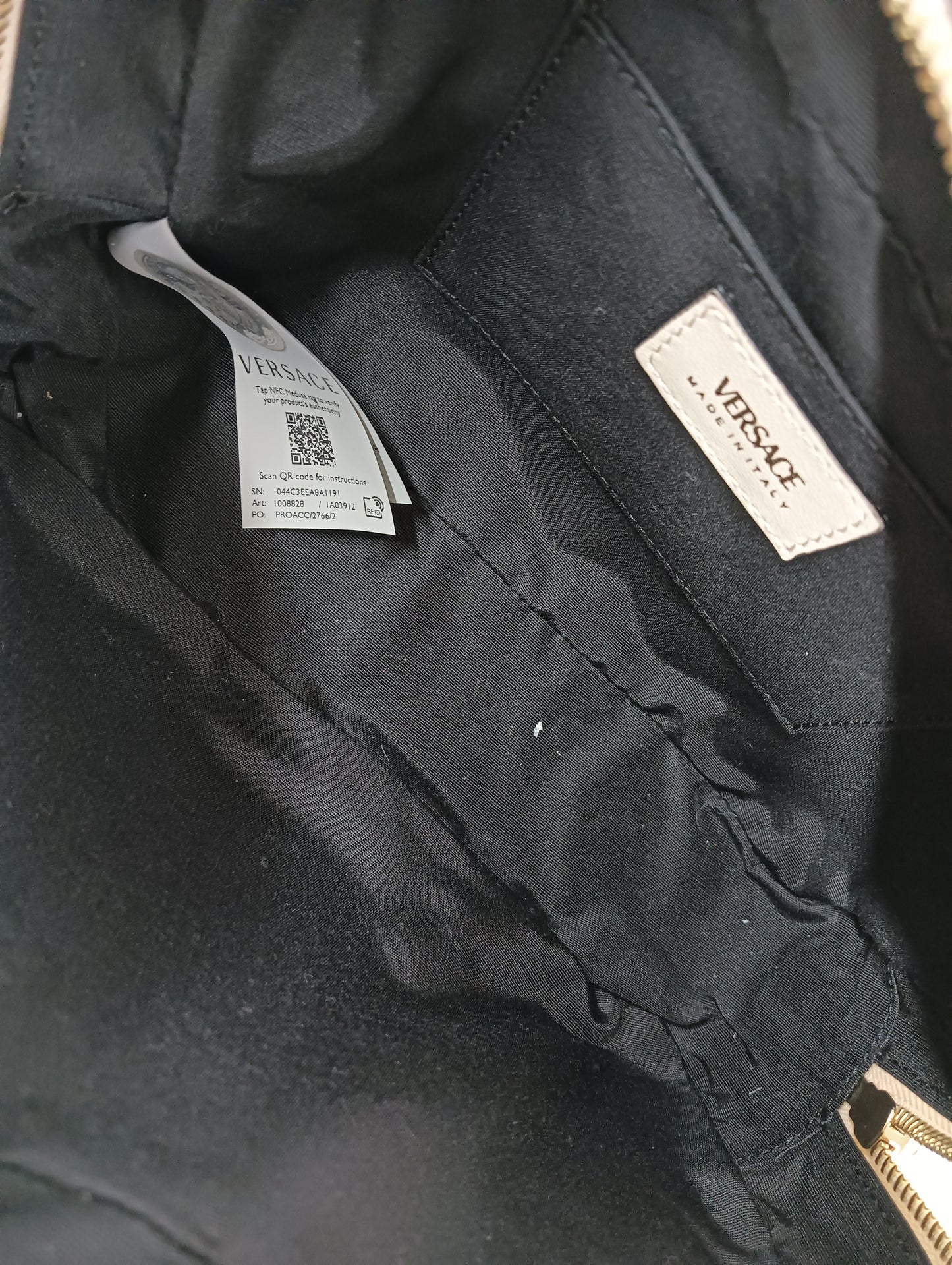 VERSACE Shoulder Bag 1008828 Beige