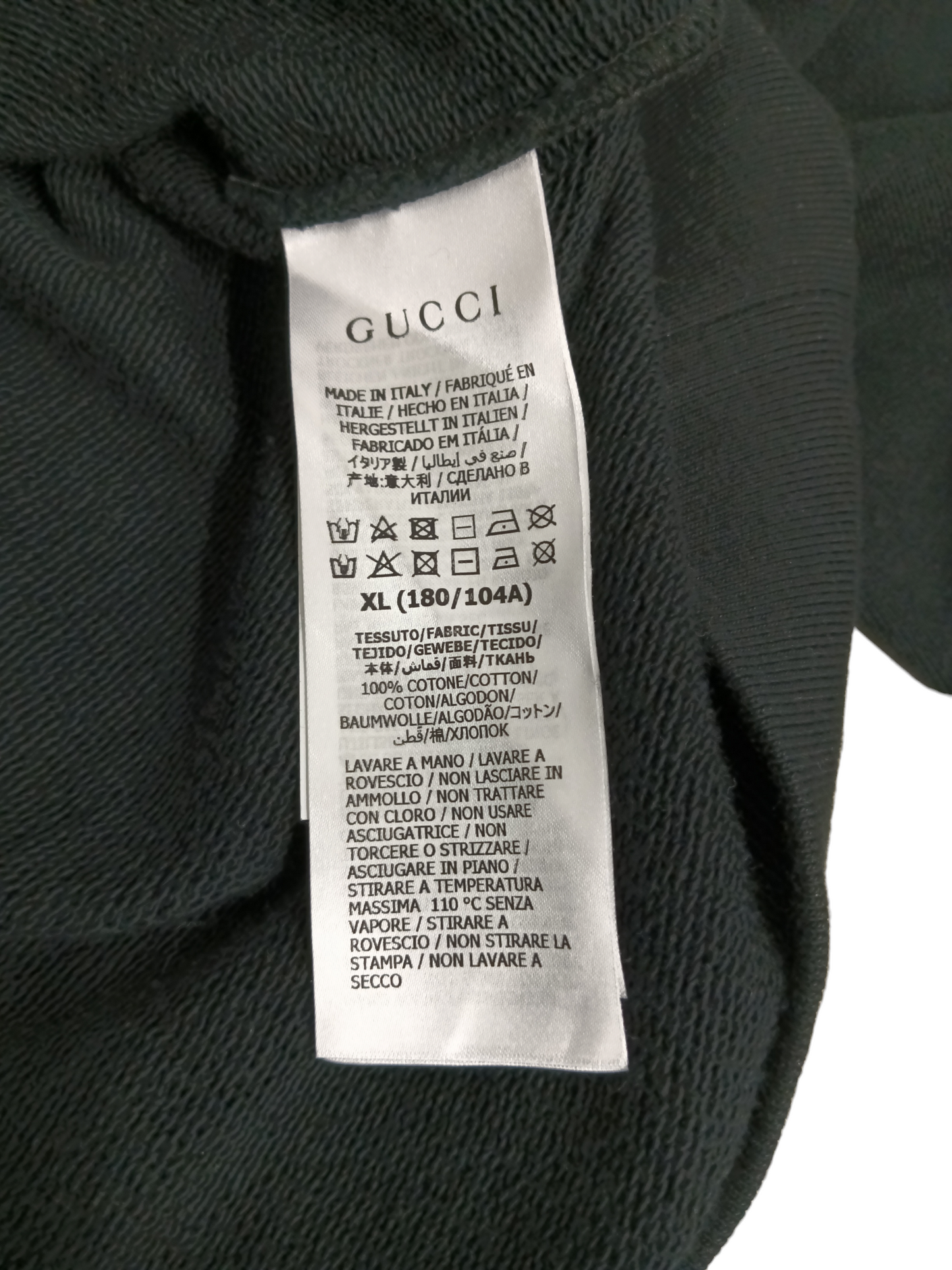 GUCCI THE NORTH FACE SIZE XL BLACK 641724