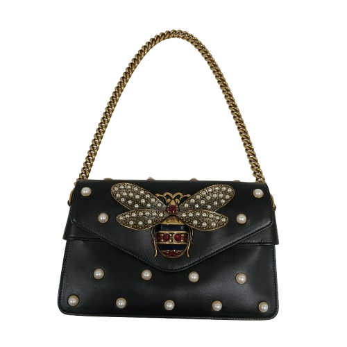 GUCCI Shoulder Bag 453778 Black **Scratch/Stain
