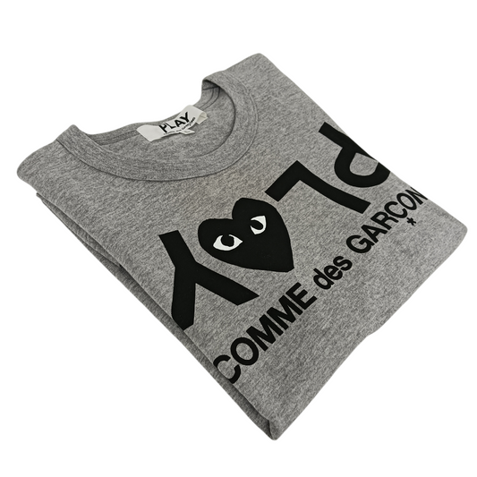 PLAY COMME DES GARCONS T-shirt SIZE L Lady's Gray AZ-T081