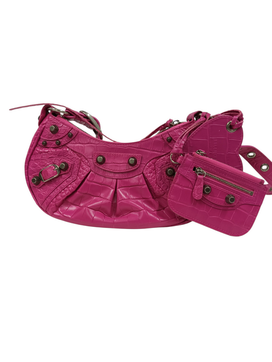 BALENCIAGA Shoulder Bag  Le Cagole XS 671309 Pink