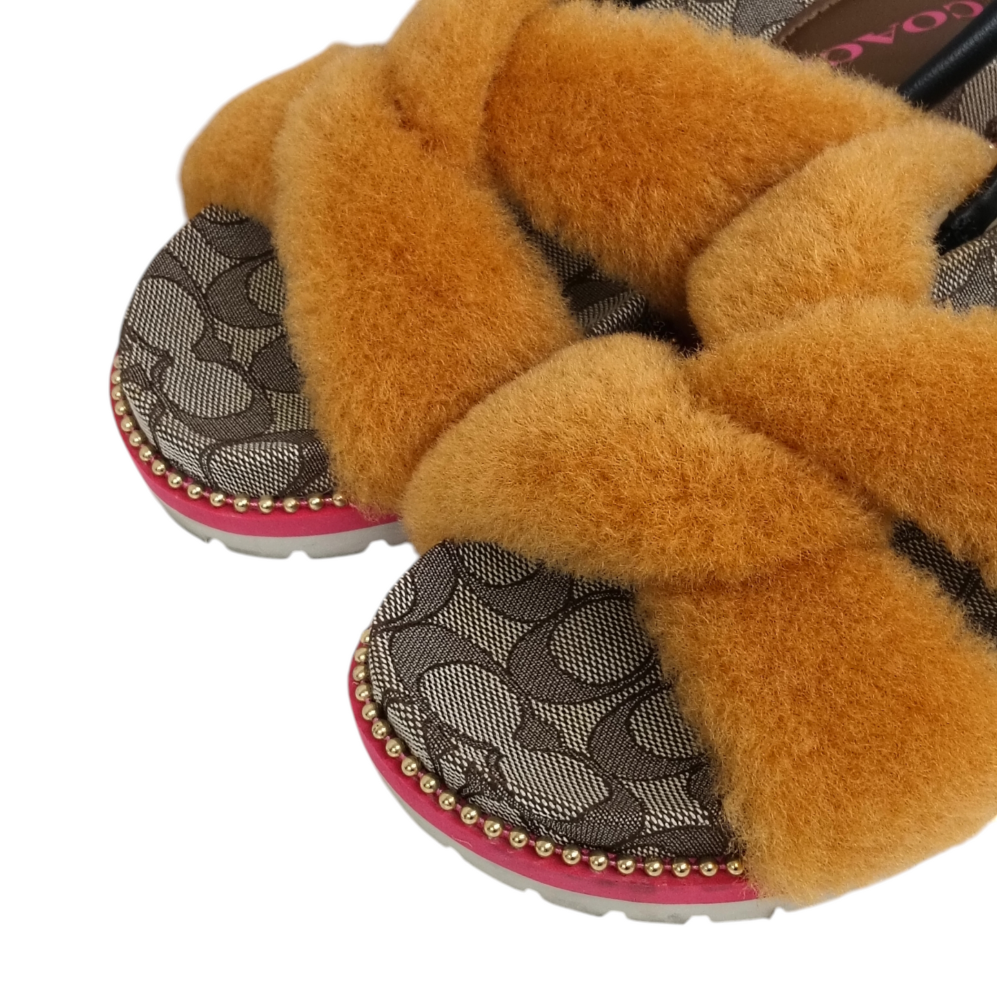 COACH Sandal 36.5 Lady's Brown Rank (B) G5885