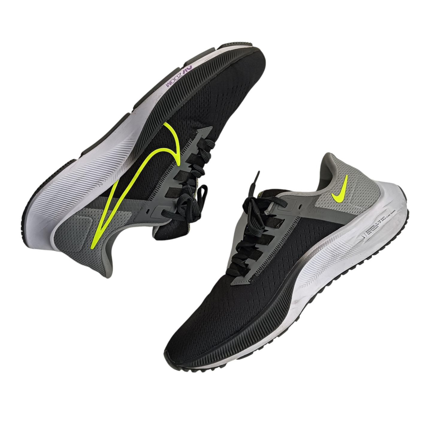 NIKE AIR ZOOM PEGASUS 38 Men Black Size 42