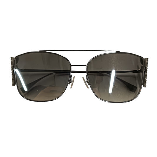FENDI SUNGLASSES*LENS DAMAGE* SILVER/GRAY