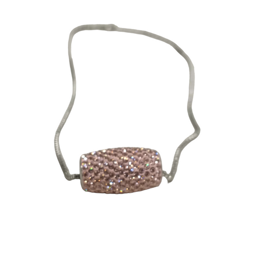 SWAROVSKI NECKLACE SILVER/PINK