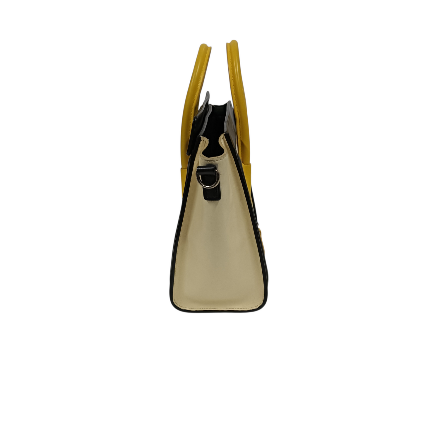 CELINE 2WAY Bag Navy/Beige/Yellow Stain