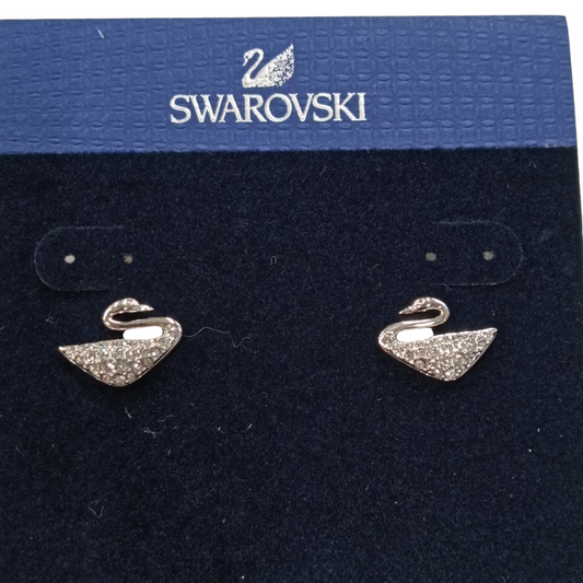 SWAROVSKI PIERCED EARRING SILVER 1116357