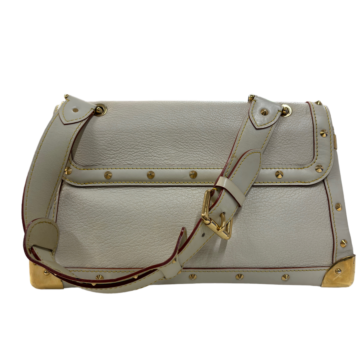 LOUIS VUITTON Bag Suhari Turntove White/Gold DU1024