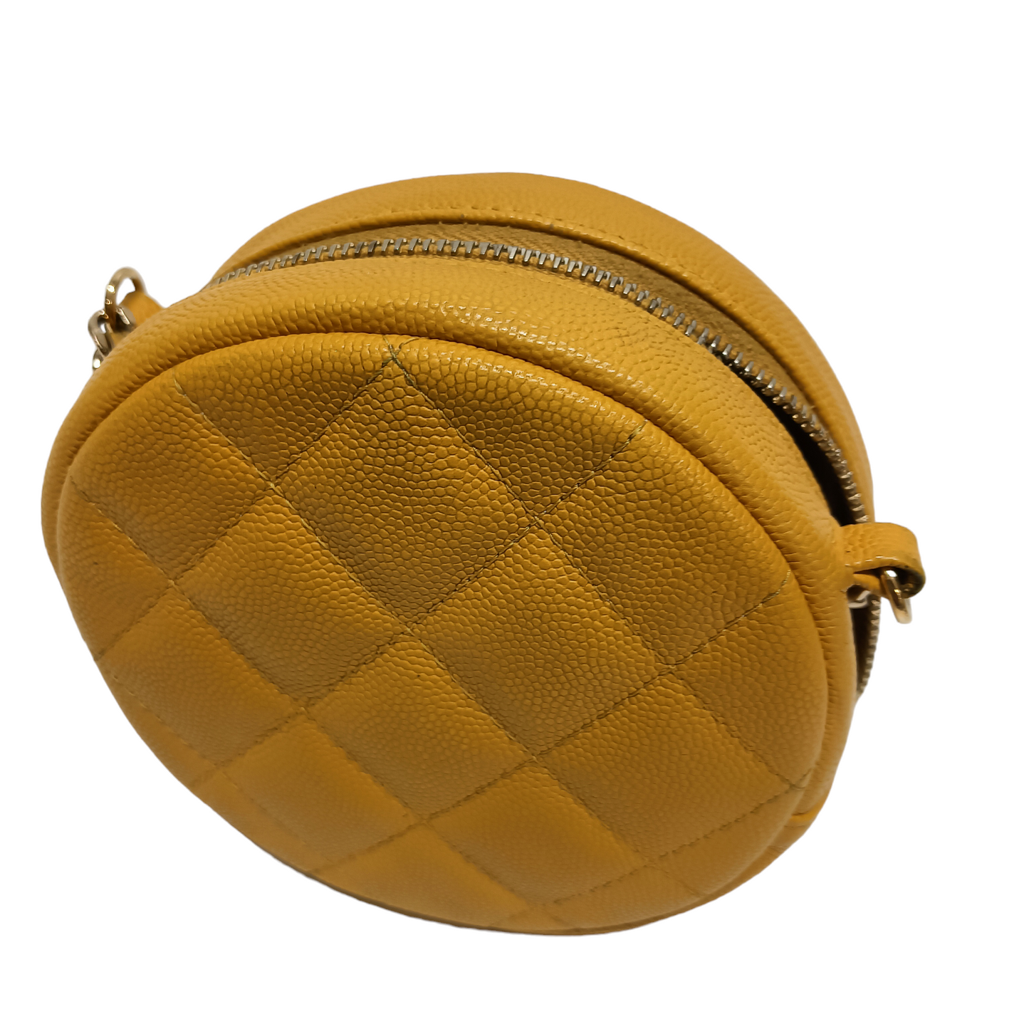 CHANEL Shoulder Pouch Matrasse Yellow Cavier  Skin 26854100