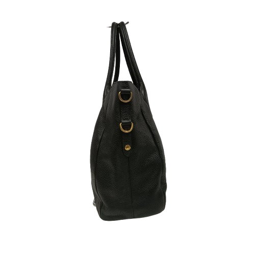 PRADA 2WAY Bag Black Self-Repaint/Handle Damage