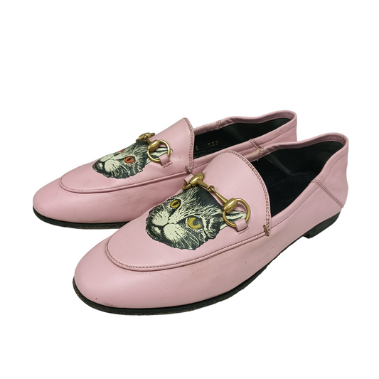 GUCCI Loafers Lady's Pink Size 36 580080