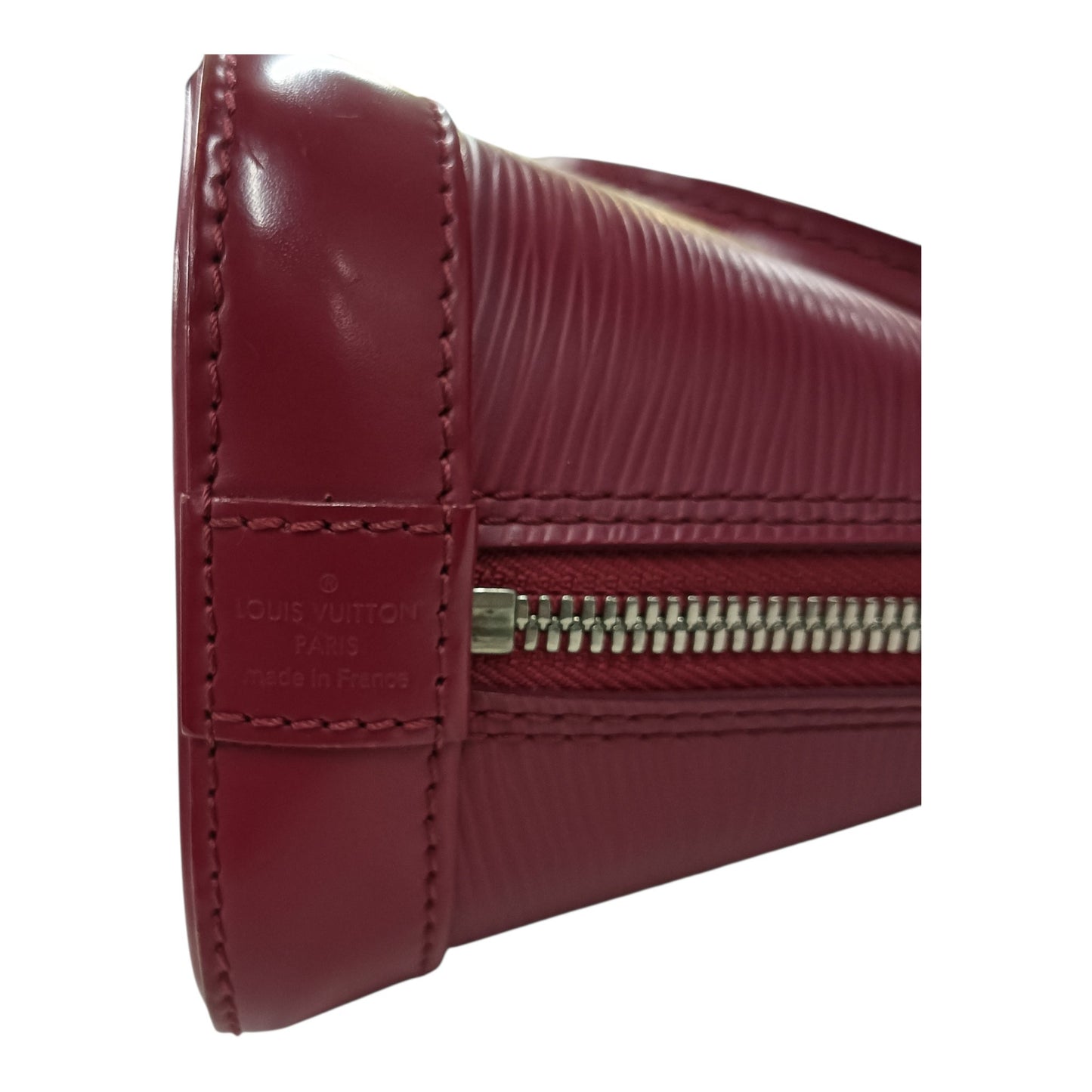 LOUIS VUITTON 2WAY Bag Epi M40851 Burgundy **Scratch MI0124 Alma BB Nano