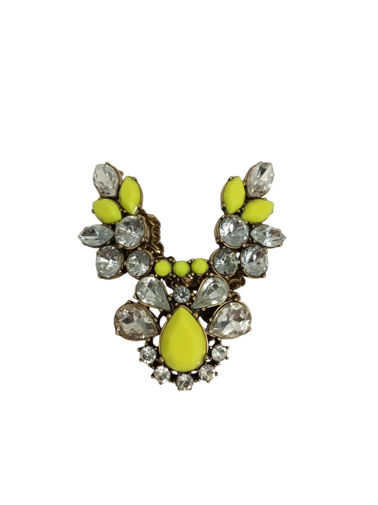J CREW NECKLACE SILVER/YELLOW